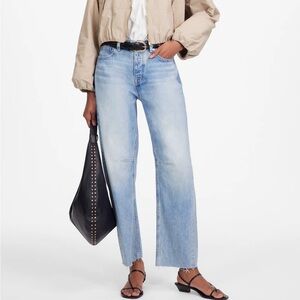 Madewell Darted Barrel Leg Jeans - Edmonson Wash